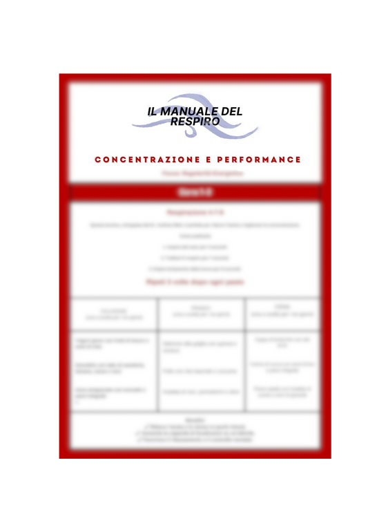 GUIDA CONCENTRAZIONE E FOCUS + Piano Alimentare 21gg + Guida Boost+ (INTEGRAZIONE)